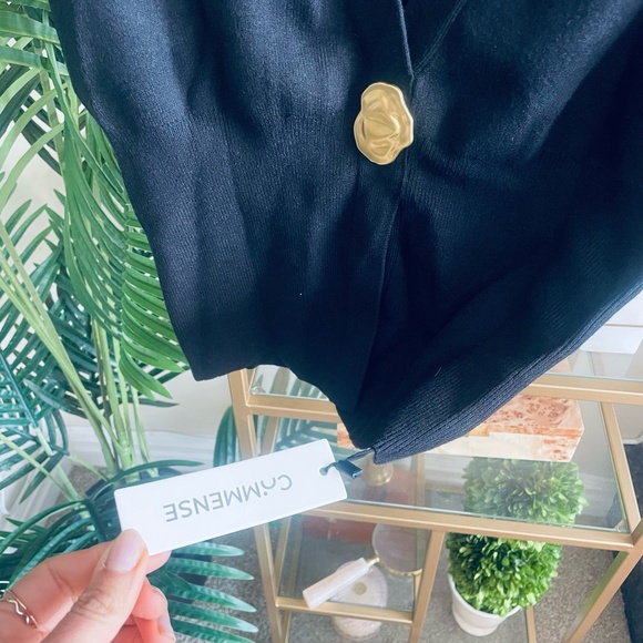 Commense V-neck Buttoned Detail Sweater Vest XS US6 - Picture 8 of 9